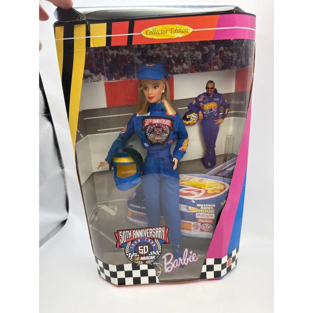 1998 NASCAR 50th Anniversary Barbie Doll Collector Edition 20442 New In Box